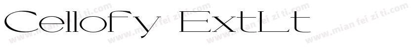 Cellofy ExtLt字体转换